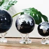 Mova Globes Savaime besisukantis gaublys MOVA 12 cm, juodas su sidabriniais žemynais