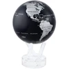 Mova Globes Savaime besisukantis gaublys MOVA 12 cm, juodas su sidabriniais žemynais