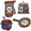 MP Studia Siuvinėjimo rinkinys kryželiu “Bon Appetit”, Aida 14, 18 spalvų, 9×6 cm
