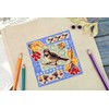 MP Studia Kryželių siuvinėjimo rinkinys „Mini sampler: Rudens kompozicija“, 13×13 cm