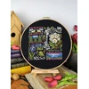MP Studia Kryželiu siuvinėjimo rinkinys „Prieblanda kalnuose“ 19x19 cm, 16 ct juoda kanva