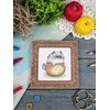 MP Studia Kryželiu siuvinėjimo rinkinys „Katinėlis su kamuoliu“, 7x6 cm