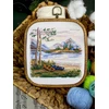 MP Studia Kryželių siuvinėjimo rinkinys „Naktis gamtoje“ 16×16 cm, 25 spalvos