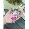 MP Studia Kryželiu siuvinėjimo rinkinys „Miela mergaitė“ 12x9 cm SR-1307