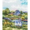 MP Studia Beldizart Kryželiu siuvinėjimo rinkinys "Vasarą kaime" 20x16 cm SNV-917