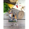MP Studia Kryželių siuvinėjimo rinkinys ant medžio „Biglis“ 15×12 cm su stovu