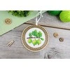 MP Studia Kryželiu siuvinėjimo rinkinys ant medžio – Miniatiūra „Agrastai“ 10x10 cm
