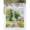 MP Studia Kryželiu siuvinėjimo rinkinys „Miško kelias“ 22x20 cm gamtos peizažas