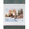 MP Studia Kryželių siuvinėjimo rinkinys „Kaimo gatvė“ 22×28 cm – namų dekorui