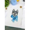 MP Studia Beldizart Vandenyje tirpus drobės kryželiu siuvinėjimo rinkinys "Funny Husky" 15x8 cm SV-1035