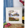 MP Studia Kryželių siuvinėjimo rinkinys „Naktis gamtoje“ 16×16 cm, 25 spalvos