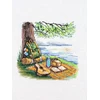 MP Studia Kryželiu siuvinėjimo rinkinys „Turistų stotelė“ 16x16 cm, 26 spalvos