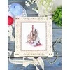 MP Studia Kryželių siuvinėjimo rinkinys „Verpimo ratelis“ 13×11 cm – pradedantiesiems