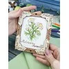MP Studia Medinis kryželiu siuvinėtas paveikslas „Ramunėlė“, 13x11 cm