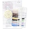 MP Studia Rinkinys siuvinėjimui kryželiu „Mėlynakė mergaitė“, 13x9 cm