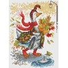 MP Studia Siuvinėjimo kryželiu rinkinys „Rudens pasivaikščiojimas“ 18x13 cm SM-795