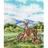 MP Studia Siuvinėjimo kryželiu rinkinys „Grakštus elnias“, 20×16 cm