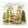 MP Studia Siuvinėjimo kryželiu rinkinys „Pušynas“ 15x16 cm SNV-954