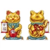 MP Studia Siuvinėjimo kryželiu rinkinys „Auksinė Maneki-neko katė“ 13x10 cm