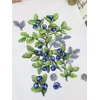 MP Studia Siuvinėjimo kryželiu rinkinys „Mėlynės“ 28x20 cm, 16 ct drobė
