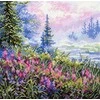 MP Studia Siuvinėjimo kryželiu rinkinys „Rūkuotas rytas“ 16x16 cm