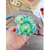 MP Studia Siuvinėjimo kryželiu rinkinys „Mažasis stegozauras“ 10x10 cm