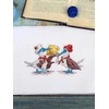 MP Studia Siuvinėjimo kryželiu rinkinys „Žuvų pietūs“ 9x17 cm SNV-898