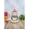 MP Studia Siuvinėjimo kryželiu rinkinys „Naujųjų metų pingvinas“ 11×7 cm