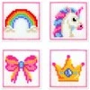 MP Studia Siuvinėjimo kryželiu rinkinys „Princesės“ 4 paveikslėliai, 10,6x10,6 cm