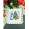 MP Studia Siuvinėjimo kryželiu rinkinys „Puošiant Kalėdų eglutę“ 17×15 cm