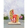 MP Studia Siuvinėjimo kryželiu rinkinys „Ugninis arklys“, 13×9 cm