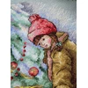 MP Studia Siuvinėjimo kryželiu rinkinys „Prie papuoštos eglutės“ 26×22 cm