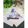 MP Studia Siuvinėjimo kryželiu rinkinys „Balandžiai“ ant plastiko, 10x14 cm