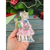 MP Studia Siuvinėjimo kryželiu rinkinys „Ožiukas prie arbatos“ 13 x 8 cm