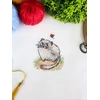MP Studia Siuvinėjimo rinkinys kryželiu „Gudrus katinas“ 8x7 cm