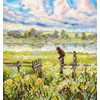 MP Studia Siuvinėjimo rinkinys kryželiu „Vasariška pastoralė“ 22x20 cm