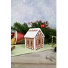 MP Studia Šventinis 3D meduolinis namelis – kryželiu siuvinėjimo rinkinys, 6×8×6 cm