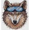 MP Studia Beldizart Vandenyje tirpus drobės kryželio siuvinėjimo rinkinys "Brutal Wolf" SV-817