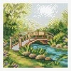 MP Studia Žavingas siuvinėjimo kryželiu rinkinys „Vasariškos spalvos“ 11x11 cm dovanai