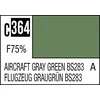Mr Hobby Mr.Hobby Mr.Color C-364 Aircraft Gray Žalias BS283 nitro dažai, 10 ml