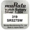 Murata 319 SR527 sidabro oksido laikrodžių baterijos, 10 vnt.
