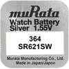 Murata 364 SR621SW sidabro oksido laikrodžių baterijos, 10 vnt.