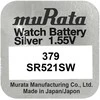 Baterija - Murata 379 (SR521SW) 1.55V 2.2mm x 5.8mm Sidabro Oksidas