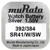 Baterija - Murata 392 384 SR41 1.5V Sidabro Oksido Laikrodžio Kalkuliatoriaus Nuotolinio Valdymo