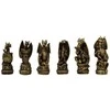 Mysticallstm Mayer Chess Drakonų fantazijos šachmatai su stikline lenta 42×42 cm, rankomis dažyti