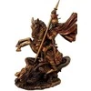 Mysticallstm Mayer Chess Šv. Jurgio statulėlė su drakonu, vario atspalvio, 13 cm