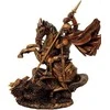 Mysticallstm Mayer Chess Šv. Jurgio statulėlė su drakonu, vario atspalvio, 13 cm