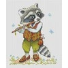 NeoCraft Miško muzika siuvinėjimo kryželiu rinkinys 12x15 cm