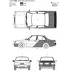 Nunu Beemax Beemax Mitsubishi Lancer Turbo 1/24 plastikinis surinkimo rinkinys 24022
