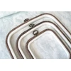 Nurge Flexi Hoop kvadratinis siuvinėjimo lankelis 12,5×14,5 cm tamsiai rudas